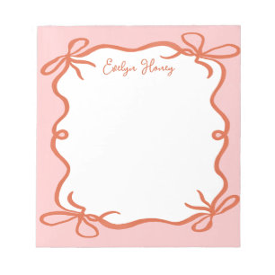 Vibrant Colorful Bold Colors Wavy Border Notepad