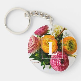 Vibrant & Colorful Custom Monogram Floral