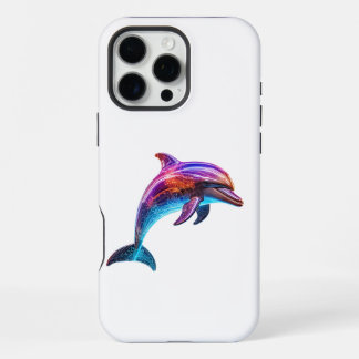 Vibrant Colorful Dolphin iPhone 16 Pro Max Case