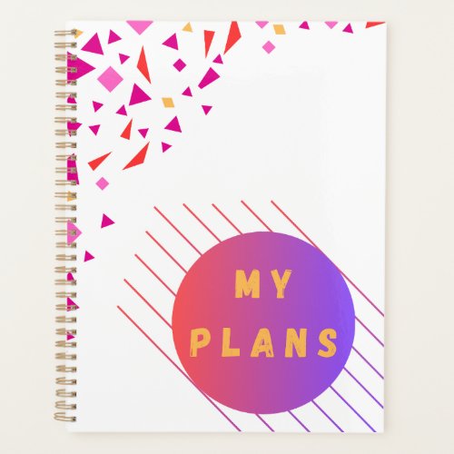 Vibrant   Colorful Geometric Planner 