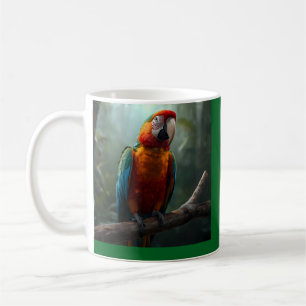 Vibrant Colorful Macaw Parrot Coffe Coffee Mug