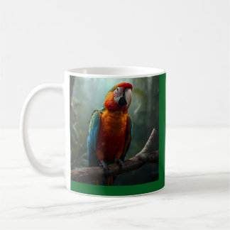 Vibrant Colorful Macaw Parrot Coffe Coffee Mug