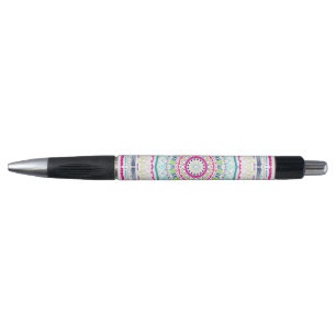 Vibrant Colorful Mandala Art Pen