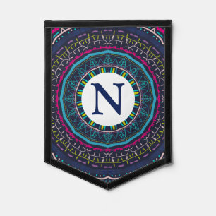 Vibrant Colorful Mandala Art Pennant