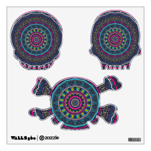 Vibrant Colorful Mandala Art Wall Decal