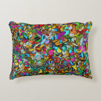 Vibrant Colorful Mosaic Pattern Style Accent Pillow