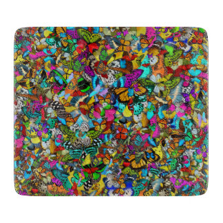 Vibrant Colorful Mosaic Pattern Style Cutting Board