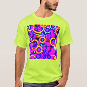 Vibrant Colorful Neon Pattern T-Shirt