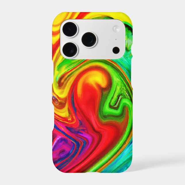 Vibrant Colorful Pattern Iphone Case (Back)