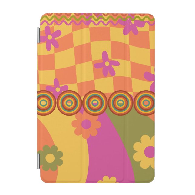 vibrant Colorful Retro design iPad Mini Cover (Front)