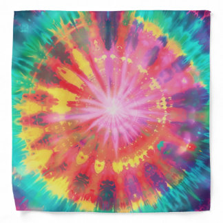 Vibrant Colorful Tie-Dye #1 Bandana
