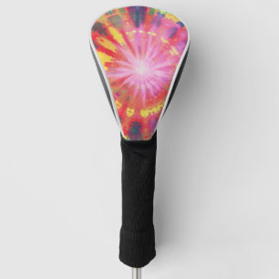 Vibrant Colorful Tie-Dye #1 Golf Head Cover