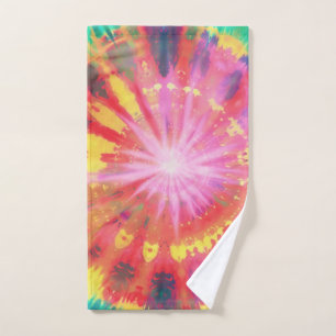 Vibrant Colorful Tie-Dye #1 Hand Towel