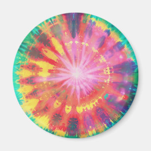 Vibrant Colorful Tie-Dye #1 Magnet
