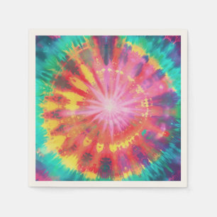 Vibrant Colorful Tie-Dye #1 Napkins