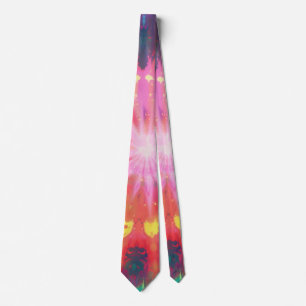 Vibrant Colorful Tie-Dye #1 Neck Tie
