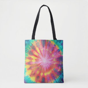 Vibrant Colorful Tie-Dye #1 Tote Bag