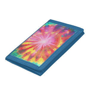 Vibrant Colorful Tie-Dye #1 Tri-fold Wallet