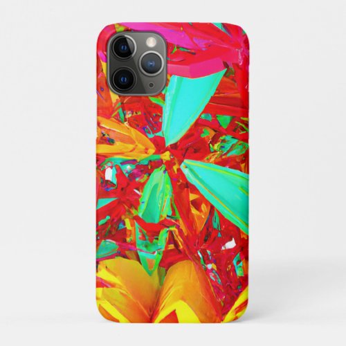 Vibrant Colors Abstract Pattern iPhone 11 Pro Case