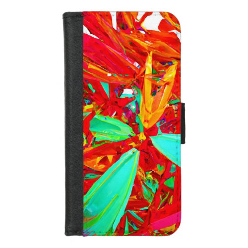 Vibrant Colors Abstract Pattern iPhone 87 Wallet Case