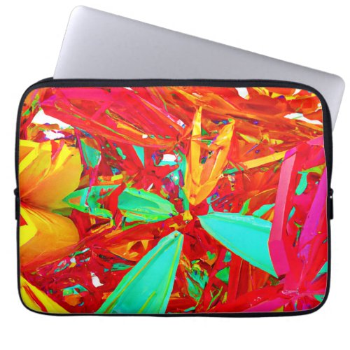 Vibrant Colors Abstract Pattern Laptop Sleeve