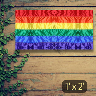 Vibrant Colors Gay Pride Rainbow Flag LGBTQ Ally Banner