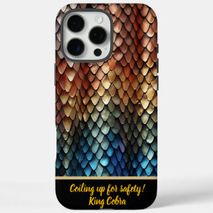 Vibrant colors of a toxic snake's skin iPhone 16 pro max case