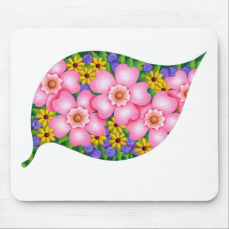 Vibrant colors of flowers. mouse pad