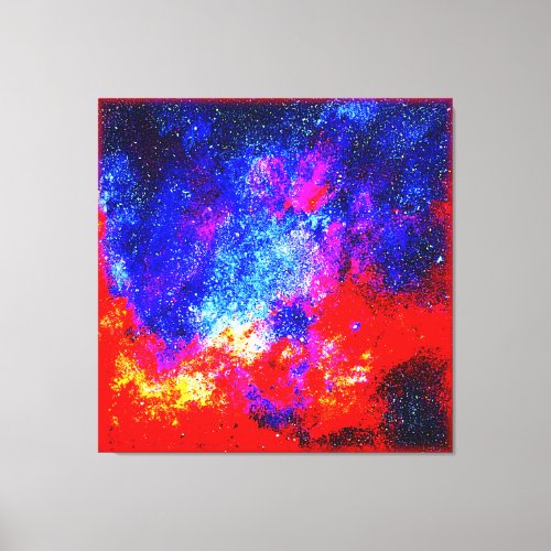 Vibrant Colors of Nebulae Buy Now Canvas Print
