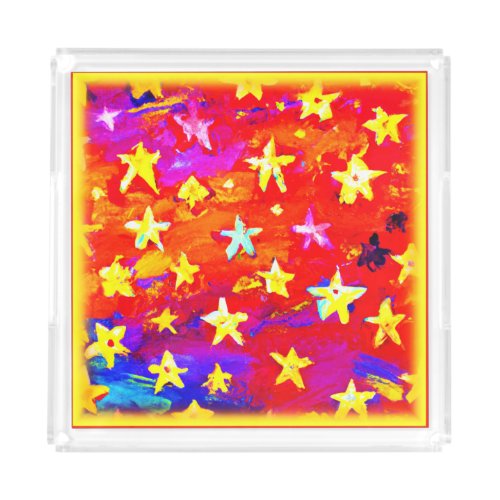 Vibrant Colors of Stars Buy Now Acrylic Tray