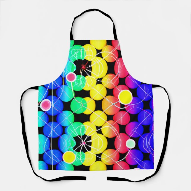 Vibrant Colors pattern  Apron (Front)