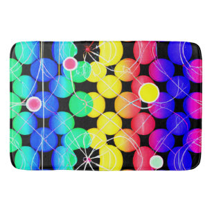 Vibrant Colors pattern Bath Mat