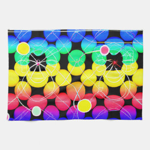 Vibrant Colors pattern Kitchen Towel