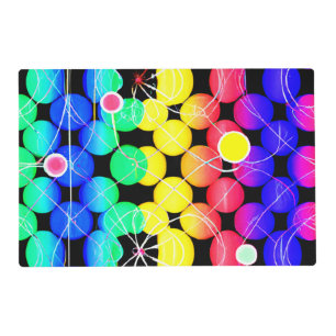 Vibrant Colors pattern Placemat