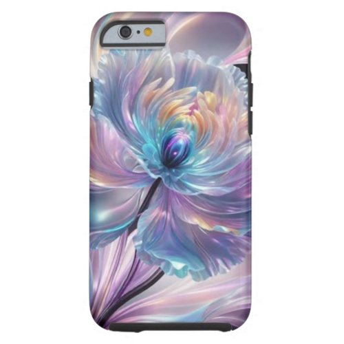 Vibrant colour flower tough iPhone 6 case