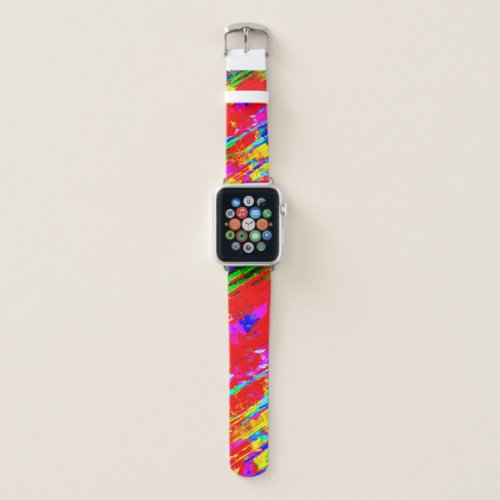 Vibrant coloured stripes Apple Watch Band