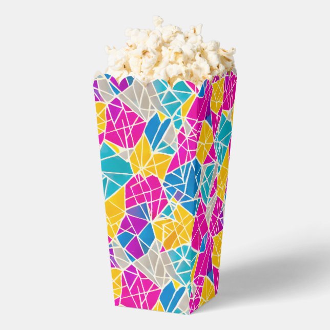 Vibrant Colourful Geometric Shapes Favor Boxes (Popped)