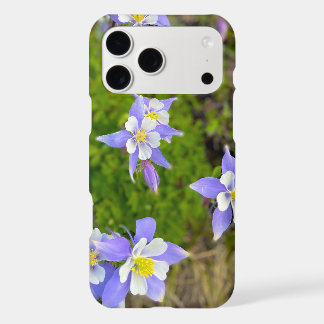 Vibrant Columbine Flowers in Violet Blue Yellow iPhone 17 Pro Max Case