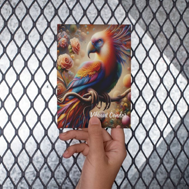 Vibrant Condor Perching Atop Tree  Birthday Invite (Creator Uploaded)