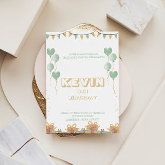 Vibrant Confetti Birthday Bash Invitation