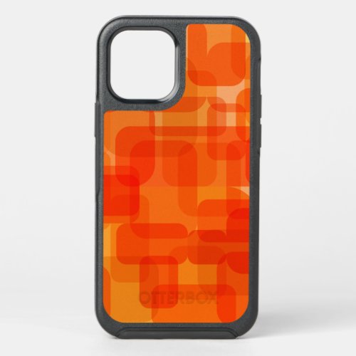 Vibrant Contemporary Abstract Modern Art Orange OtterBox Symmetry iPhone 12 Case