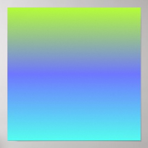 vibrant cool blue green gradient blur poster