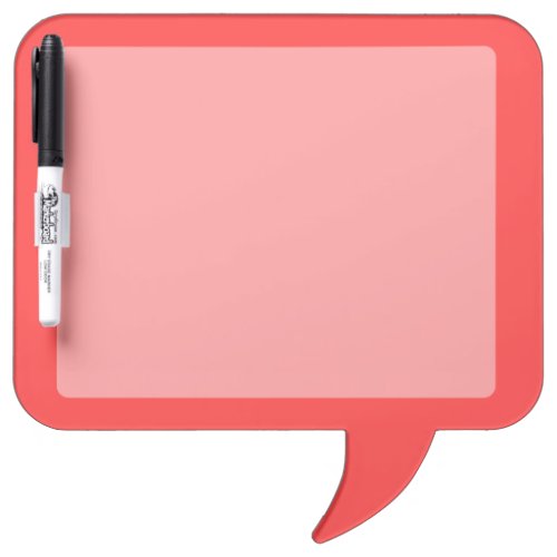 Vibrant Coral Background Accent Color Dry Erase Board