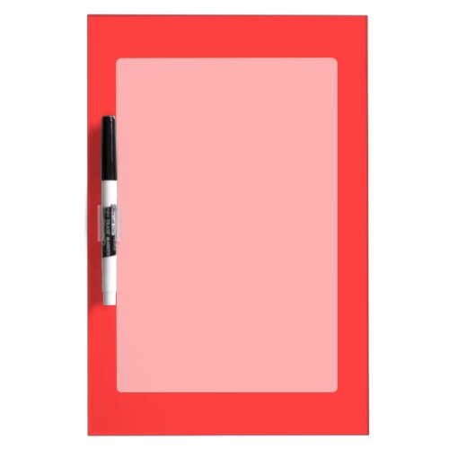 Vibrant Coral Background Accent Color Dry Erase Board