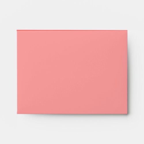 Vibrant Coral Background Accent Color Envelope