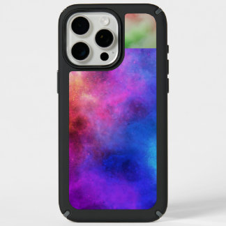 Vibrant Cosmic Rainbow Nebula Abstract iPhone 15 Pro Max Case
