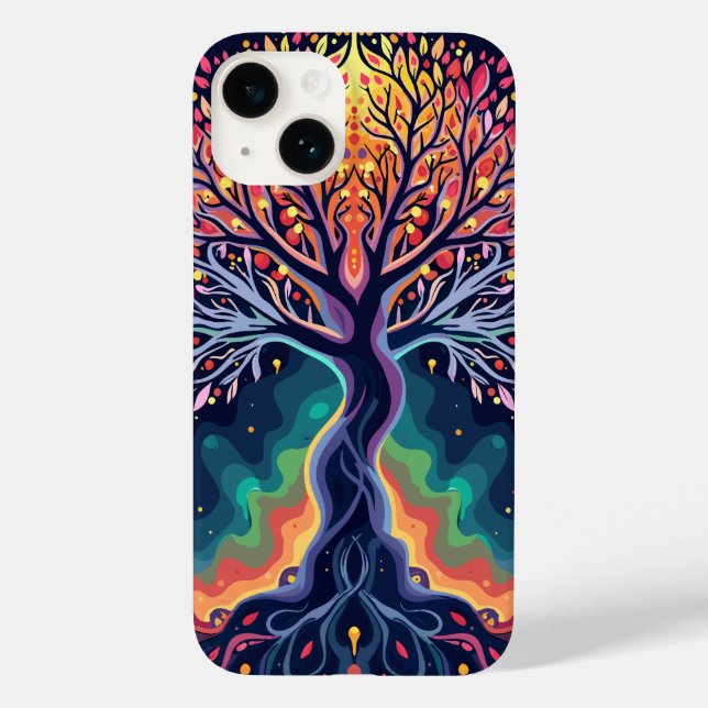 Vibrant Cosmic Tree Case-Mate iPhone Case (Back)