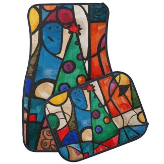 Vibrant Cubist Holiday
