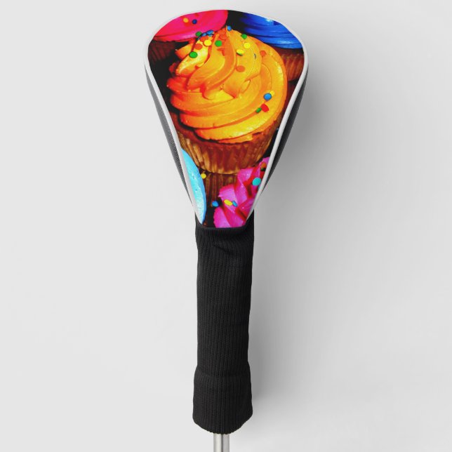 vibrant cupcakes golf head cover (Front)