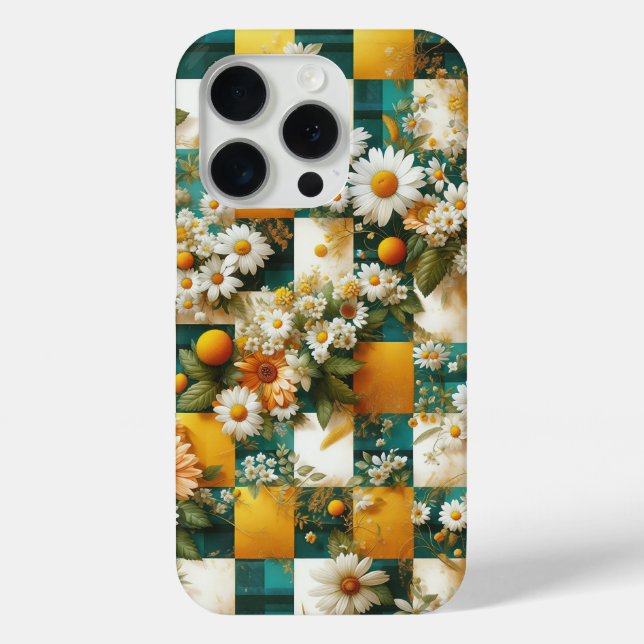 Vibrant Daisy & Sunflower Phone Case - Elegant Eme (Back)